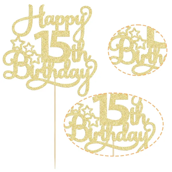 Gold_1_Pack_Happy_15Th_Birthday_Cake_Topper_Gold_Glitter_Mis_Quince_15_Cheers_To_15_Years_Old_Cake_Pick_For_Celebrating_15Th_Birthday_Anniversary_Party_Cake_Decorations_Supplies