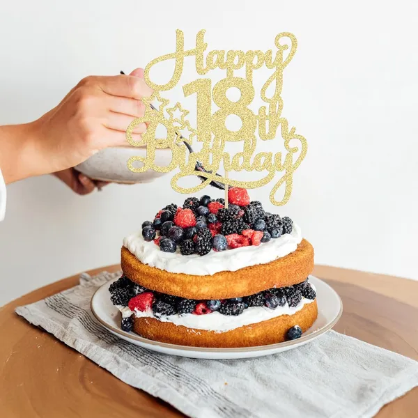 Gold_1_Pack_Happy_18Th_Birthday_Cake_Topper_Gold_Glitter_18_&_Fabulous_Cheers_To_18_Years_Old_Birthday_Cake_Pick_For_Celebrating_18Th_Birthday_Anniversary_Party_Cake_Decorations_Supplies