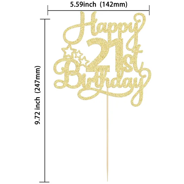 Gold_Ephlyn_1_Pack_Gold_Glitter_21St_Birthday_Cake_Topper_-_Fabulous_Cheers_To_21_Years_Old_-_Perfect_For_21St_Birthday_Party_&_Anniversary_Cake_Decorations