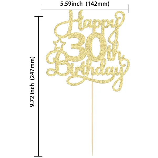 Gold_Ephlyn_1_Pack_Gold_Glitter_30Th_Birthday_Cake_Topper_-_Fabulous_Cheers_To_30_Years_Old_-_Perfect_For_30Th_Birthday_Party_&_Anniversary_Cake_Decorations