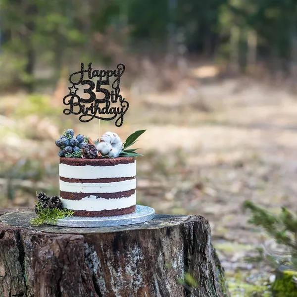 Black_1_Pack_Happy_35Th_Birthday_Cake_Topper_Black_Glitter_35_&_Fabulous_Cheers_To_35_Years_Old_Birthday_Cake_Pick_For_Celebrating_35Th_Birthday_Anniversary_Party_Cake_Decorations_Supplies