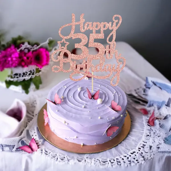 Gold_Ephlyn_1_Pack_Rose_Gold_Glitter_35Th_Birthday_Cake_Topper_-_Fabulous_Cheers_To_35_Years_Old_-_Perfect_For_35Th_Birthday_Party_&_Anniversary_Cake_Decorations