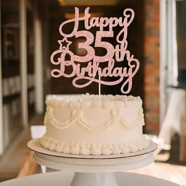 Gold_Ephlyn_1_Pack_Rose_Gold_Glitter_35Th_Birthday_Cake_Topper_-_Fabulous_Cheers_To_35_Years_Old_-_Perfect_For_35Th_Birthday_Party_&_Anniversary_Cake_Decorations
