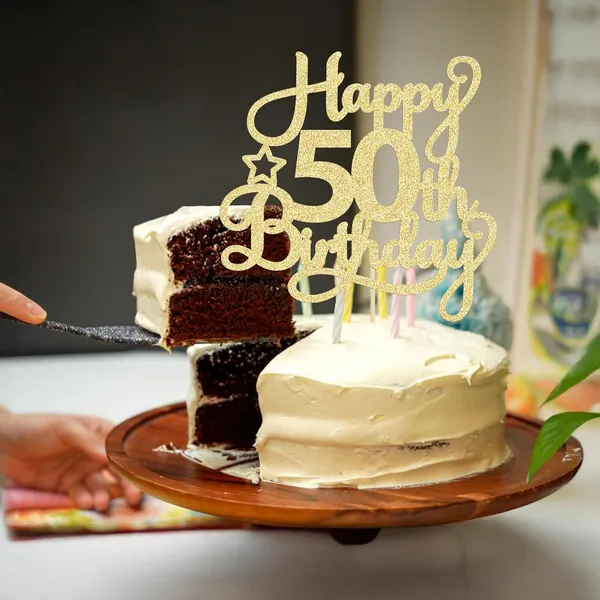 Gold_1_Pack_Happy_50Th_Birthday_Cake_Topper_Gold_Glitter_50_&_Fabulous_Cheers_To_50_Years_Old_50Th_Birthday_Cake_Pick_For_Celebrating_50Th_Birthday_Anniversary_Party_Cake_Decorations_Supplies