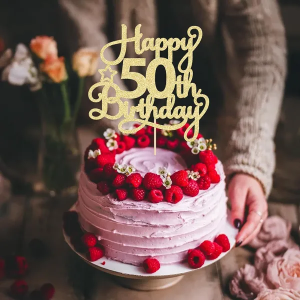 Gold_1_Pack_Happy_50Th_Birthday_Cake_Topper_Gold_Glitter_50_&_Fabulous_Cheers_To_50_Years_Old_50Th_Birthday_Cake_Pick_For_Celebrating_50Th_Birthday_Anniversary_Party_Cake_Decorations_Supplies