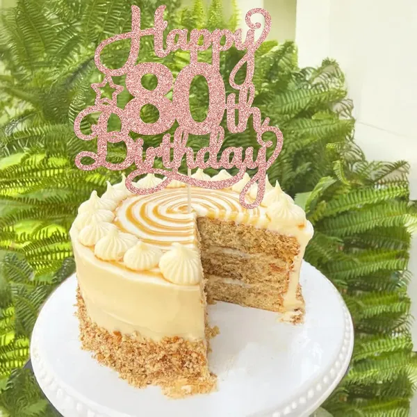 Gold_1_Pack_Happy_80Th_Birthday_Cake_Topper_Rose_Gold_Glitter_80_&_Fabulous_Cheers_To_80_Years_Old_Birthday_Cake_Pick_For_Celebrating_80Th_Birthday_Anniversary_Party_Cake_Decorations_Supplies