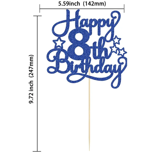 Blue_Happy_8Th_Birthday_Cake_Topper_-_Blue_Glitter_Cheers_To_8_Years_Old_Cake_Pick_For_Celebrating_Anniversary_Party_Cake_Decorations_Supplies_(1_Pack)