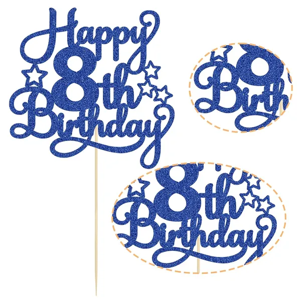 Blue_Happy_8Th_Birthday_Cake_Topper_-_Blue_Glitter_Cheers_To_8_Years_Old_Cake_Pick_For_Celebrating_Anniversary_Party_Cake_Decorations_Supplies_(1_Pack)