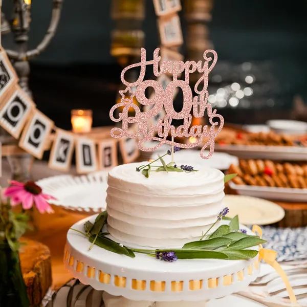 Gold_Ephlyn_1_Pack_Rose_Gold_90Th_Birthday_Cake_Topper_-_90_&_Fabulous_Cheers_To_90_Years_Old_Birthday_Cake_Pick_-_Perfect_For_90Th_Birthday_Party_&_Anniversary_Celebrations