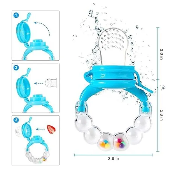 Multi_Fruit_Feeder_Pacifier_|_Food_Feeder_With_Rattle_&_Spoon_|_Spoon_Squeeze_Feeder_|_Silicone_Baby_Feeding_Spoon_|_Baby_Feeders_For_Baby_Food_|_Assorted_Color