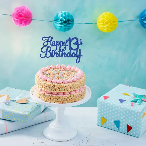 Blue_Gyufise_1Pc_Happy_13Th_Birthday_Cake_Topper_Blue_Glitter_13Th_Birthday_Cake_Pick_Cheers_To_13_Years_Old_Official_13_Teenager_Cake_Decorations_For_13Th_Birthday_Theme_Party_Supplies
