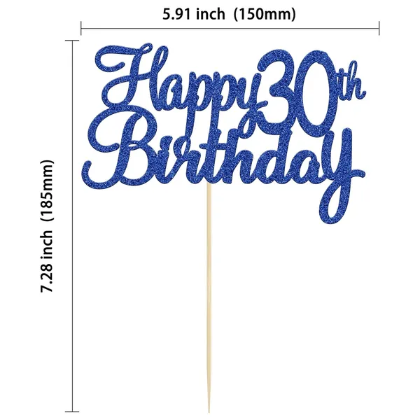 Blue_Gyufise_1Pc_Happy_30Th_Birthday_Cake_Topper_Blue_Glitter_30Th_Birthday_Cake_Pick_Cheers_To_30_Years_Old_Thirty_Fabulous_Cake_Decorations_For_30Th_Birthday_Wedding_Anniversary_Party_Supplies