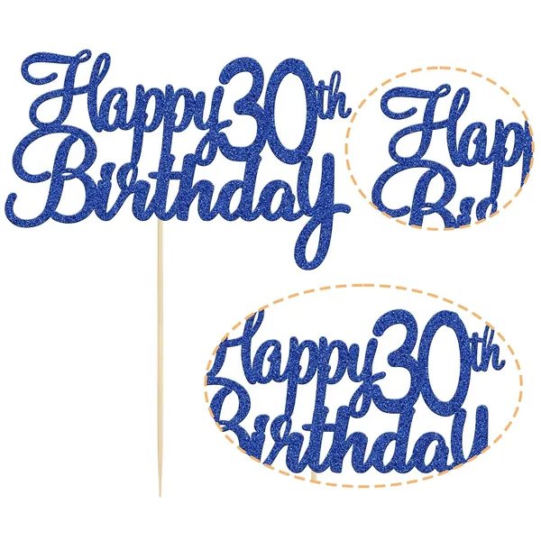 Blue_Gyufise_1Pc_Happy_30Th_Birthday_Cake_Topper_Blue_Glitter_30Th_Birthday_Cake_Pick_Cheers_To_30_Years_Old_Thirty_Fabulous_Cake_Decorations_For_30Th_Birthday_Wedding_Anniversary_Party_Supplies