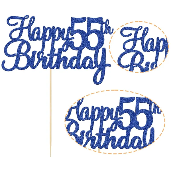 Blue_Gyufise_1Pc_Happy_55Th_Birthday_Cake_Topper_Glitter_55Th_Birthday_Cake_Pick_Cheers_To_55_Years_Old_Fifty_Five_Fabulous_Cake_Decorations_For_55Th_Birthday_Theme_Party_Supplies_Blue