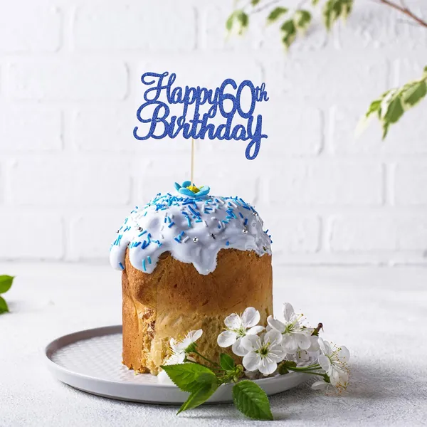 Multi_Gyufise_1Pc_Happy_60Th_Birthday_Cake_Topper_Glitter_60Th_Birthday_Cake_Pick_Cheers_To_60_Years_Old_Sixty_Fabulous_Cake_Decorations_For_60Th_Birthday_Wedding_Anniversary_Party_Supplies