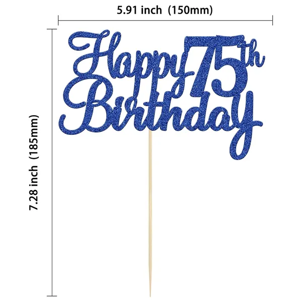 Blue_Gyufise_1_Pc_Happy_75Th_Birthday_Cake_Topper_-_Blue_Glitter_-_75Th_Birthday,_Anniversary_Occasion_-_Cake_Topper_-_1_Count_-_15X19Cm/5.9X7.5Inch