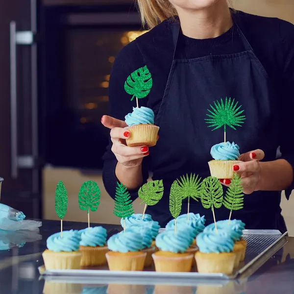 Multi_Gyufise_30_Pack_Tropical_Palm_Leaves_Cupcake_Toppers_Green_Glitter_Tropical_Cake_Decorations_Hawaii_Luau_Cupcake_Picks_For_Plant_Leaf_Summer_Tropical_Theme_Birthday_Party_Cake_Decorations_Supplies