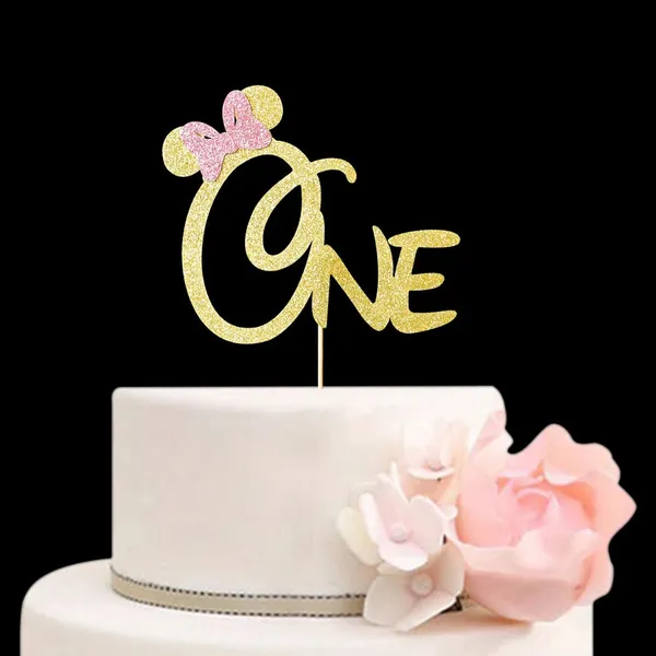 Gold_One_Cake_Topper,_Mickey_&_Minnie_Theme_Happy_1St_Birthday_Cake_Toppers_For_Girls,_Disney_First_Birthday_Party_Decorations,_Gold_Glitter