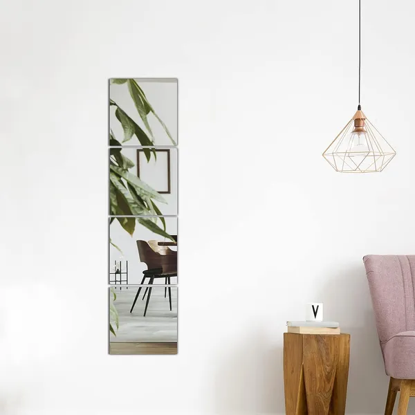 Multicollor_4_Pcs_Full_Length_Wall_Mirror_Tiles_|_12''X12''_Acrylic_Glassless_Mirror_For_Kids_Room_|_Unbreakable_Frameless_Mirror_Wall_Stickers_|_For_Home_Decor