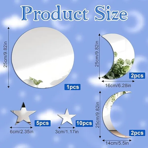 Silver_20_Piece_Moon_And_Star_Mirror_Set_|_Acrylic_Wall_Decor_|_Self-Adhesive_Bohemian_Home_Decor_Mirror_|_For_Home/Living_Room/Bedroom_Decor_|_Silver