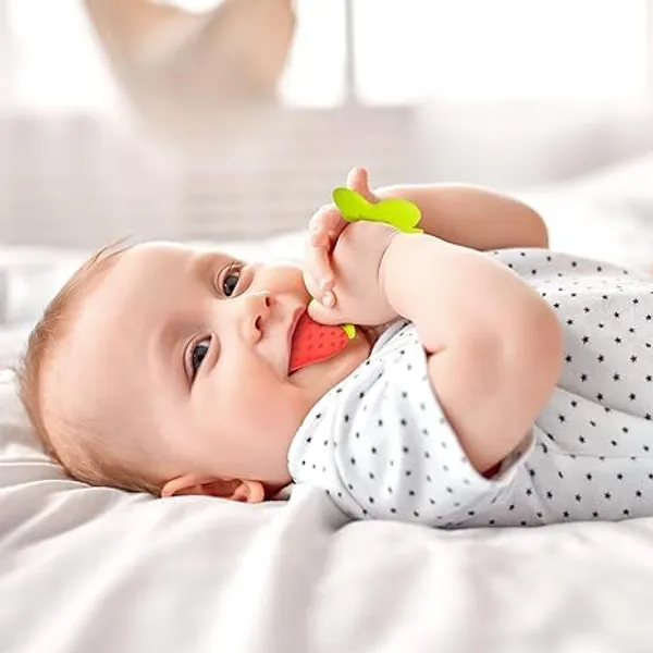Multi_Teething_Toys_|_Pack_Of_5_Fruit_Shaped_Silicone_Baby_Teethers_|_Infant_Teethers_Set_|_Bpa_Free_Teething_Toys_For_3_Months_Above_Babies_|_Multicolor