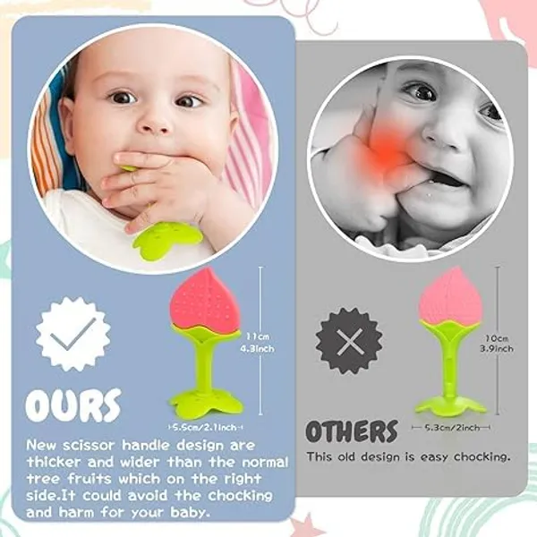 Multi_Teething_Toys_|_Pack_Of_5_Fruit_Shaped_Silicone_Baby_Teethers_|_Infant_Teethers_Set_|_Bpa_Free_Teething_Toys_For_3_Months_Above_Babies_|_Multicolor