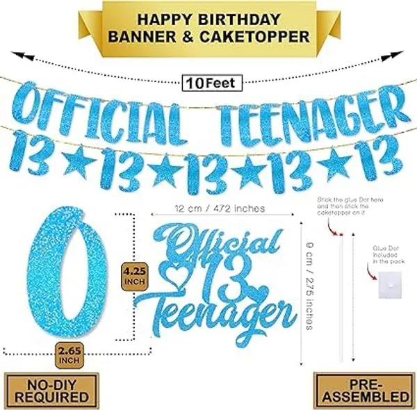 Blue_13Th_Birthday_Decorations_Blue_&_White_|_Official_Teenager_Glitter_Banner_And_Cake_Topper_With_13_Number_Garland_&_Balloons_|_13_Years_Birthday_Party_Decoration_Set_For_Boys