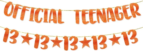 Red_13Th_Birthday_Decorations_Red_&_White_|_Â€Œofficial_Teenagerâ€_Glitter_Banner_With_13_Number_Garland,_Cake_Topper_&_Balloons_|_13_Years_Birthday_Party_Decoration_Set