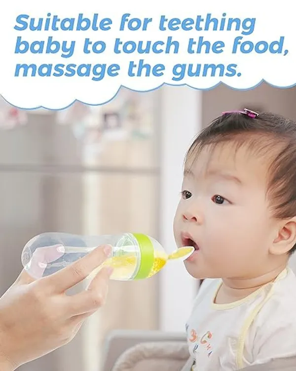 Multi_Silicon_Spoon_Squeeze_Feeder_|_Baby_Food_Feeder_Bottle_|_Feeding_Spoons_|_Baby_Feeding_Supplies_|_Food_Dispensing_Spoon_For_Toddlers_|_Baby_Feeders_For_Baby_Food/Assorted_Color/Pack_Of_3