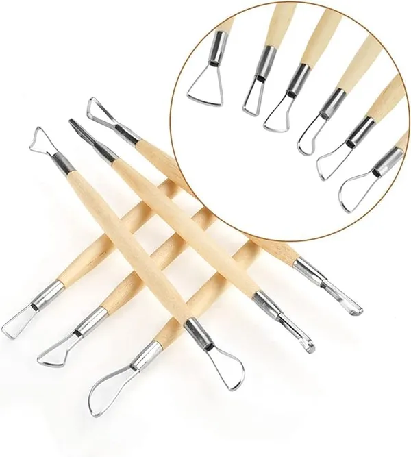 Multi_6_Pcs_Clay_Tools_Kit_|_Pottery_Tools_&_Sculpting_Tools_|_Polymer_Modeling_Clay_Cutters_|_Double-Ended_Wooden_Tools_|_Sculpture_Set_For_Carving,_Ceramics,_Molding,_Diy