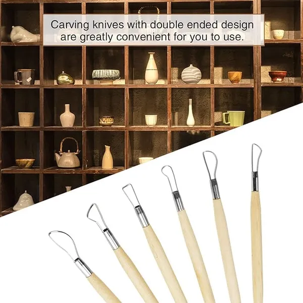 Multi_6_Pcs_Clay_Tools_Kit_|_Pottery_Tools_&_Sculpting_Tools_|_Polymer_Modeling_Clay_Cutters_|_Double-Ended_Wooden_Tools_|_Sculpture_Set_For_Carving,_Ceramics,_Molding,_Diy