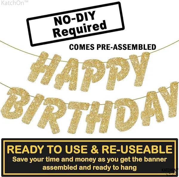Gold_Happy_Birthday_Banner_|_Gold_Glitter_Birthday_Garland_|_Suitable_For_Girls_And_Boys_|_10_Feet_Prestrung_No_Diy_|_Party_Decoration