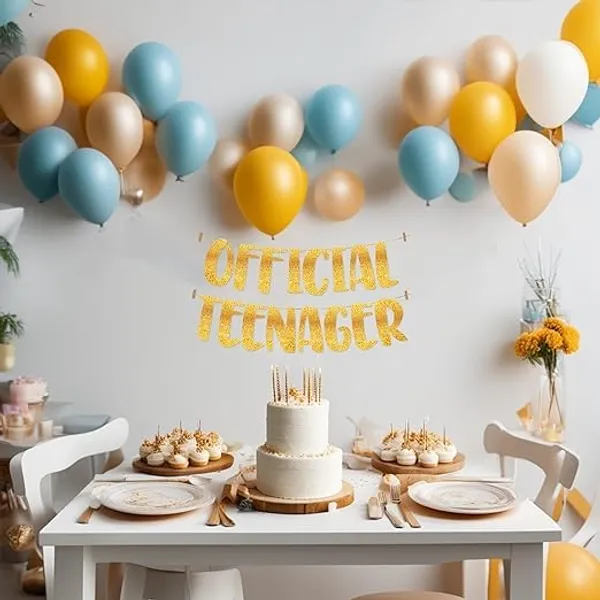 Gold_Official_Teenager_Banner_|_Golden_Glitter_Design_|_Party_Decoration_|_13Th_Birthday_Party_Supplies_|_Photobooth_Backdrop_For_Adults_|_Pre-Strung_Reusable_Birthday_Banner