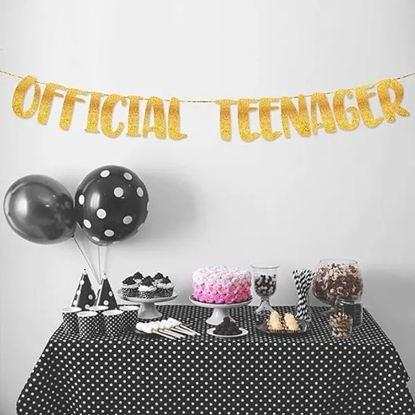 Gold_Official_Teenager_Banner_|_Golden_Glitter_Design_|_Party_Decoration_|_13Th_Birthday_Party_Supplies_|_Photobooth_Backdrop_For_Adults_|_Pre-Strung_Reusable_Birthday_Banner