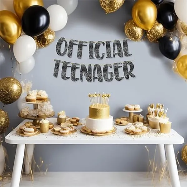 Gold_Official_Teenager_Banner_|_Black_Glitter_Design_Party_Banner_|_Party_Decoration_|_13Th_Birthday_Party_Supplies_|_Photobooth_Backdrop_For_Adults_|_Pre-Strung_Reusable_Birthday_Banner