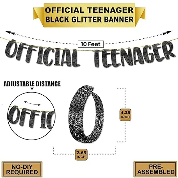 Gold_Official_Teenager_Banner_|_Black_Glitter_Design_Party_Banner_|_Party_Decoration_|_13Th_Birthday_Party_Supplies_|_Photobooth_Backdrop_For_Adults_|_Pre-Strung_Reusable_Birthday_Banner