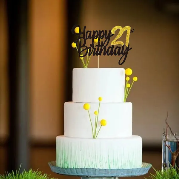 Multi_Samoka_Happy_21St_Birthday_Cake_Topper,_1_Pcs_Cheers_To_21_Years_Cake_Pick,_Decoration_For_21St_Party