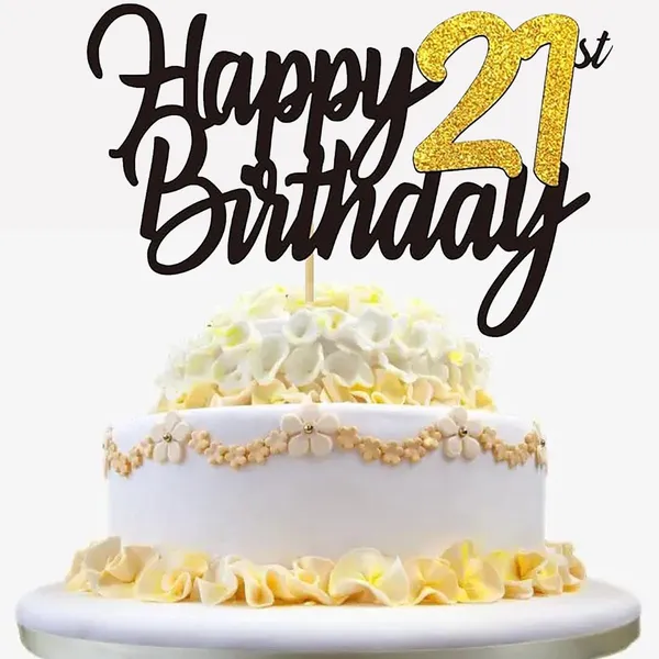 Multi_Samoka_Happy_21St_Birthday_Cake_Topper,_1_Pcs_Cheers_To_21_Years_Cake_Pick,_Decoration_For_21St_Party