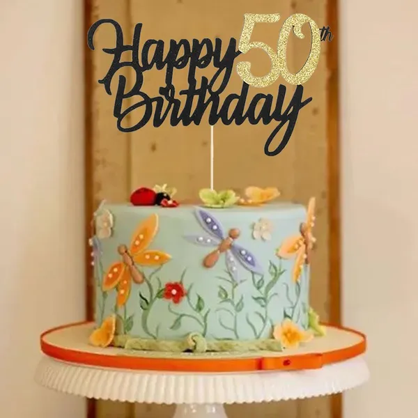 Black_Samoka_1_Pcs_Black_50Th_Birthday_Cake_Topper,_Cheers_To_50_Years,_Cake_Decoration_For_50Th_Birthday_Party
