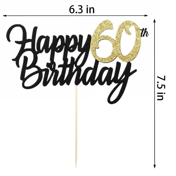 Black_Samoka_1_Pcs_Black_60Th_Birthday_Cake_Topper,_Cheers_To_60_Years,_Cake_Decoration_For_60Th_Birthday_Party