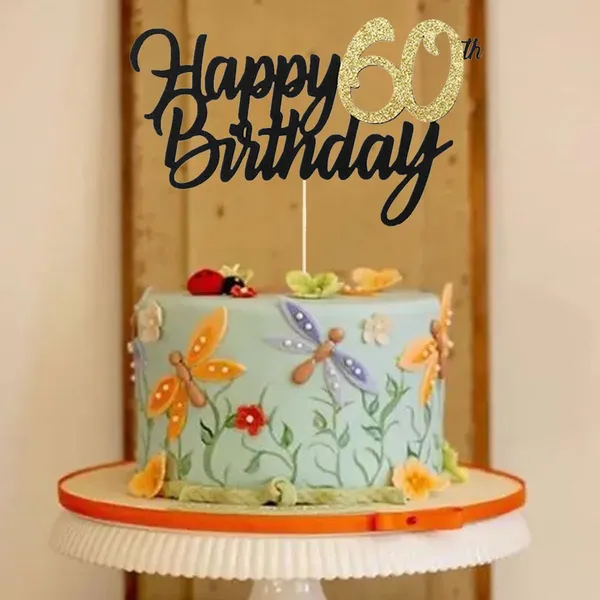 Black_Samoka_1_Pcs_Black_60Th_Birthday_Cake_Topper,_Cheers_To_60_Years,_Cake_Decoration_For_60Th_Birthday_Party
