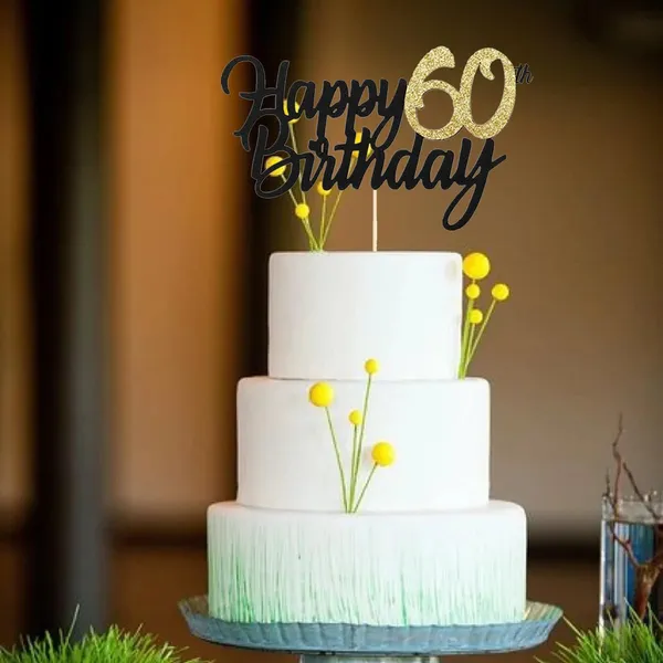 Black_Samoka_1_Pcs_Black_60Th_Birthday_Cake_Topper,_Cheers_To_60_Years,_Cake_Decoration_For_60Th_Birthday_Party