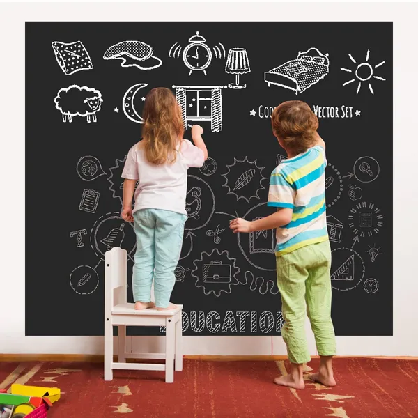Multicollor_Azoi_Chalkboard_Wall_Stickers_Blackboard_Wall_Decals_Self_Adhesive_Removable_Reusable_Erasable_Chalkboard_Wallpaper_For_Kids_Home_Office