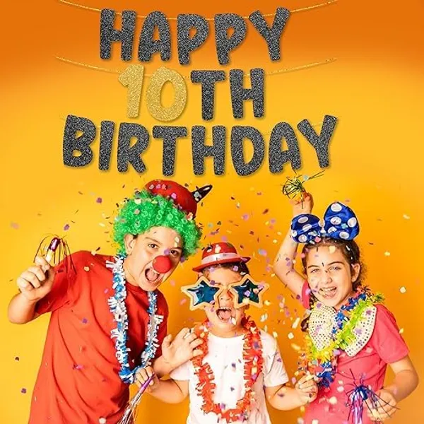Black_Happy_10Th_Birthday_Banner_|_Black_&_Gold_Glitter_Birthday_Garland_|_Suitable_For_Girls_And_Boys_|_8_Feet_Pre-Assembled_Party_Banner_No_Diy_|_Party_Decoration