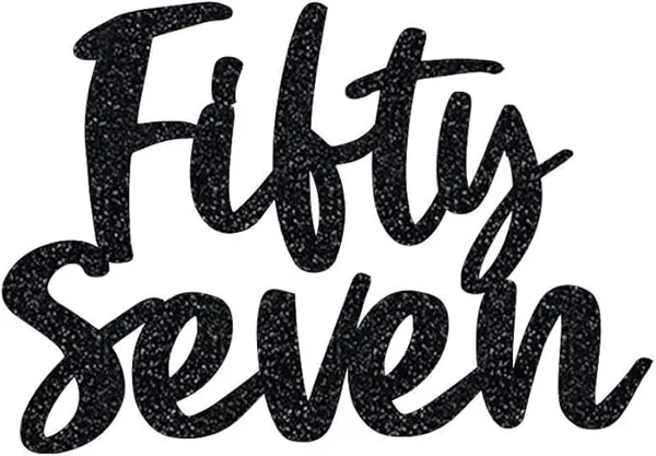 Black_Fifty_Seven_Birthday_Cake_Topper_|_Black_Glitter_|_57Th_Anniversary_Party_Decoration_|_Double-Sided_|_Durable_&_Elegant_Smash_Cake_Décor_For_Boys_&_Girls