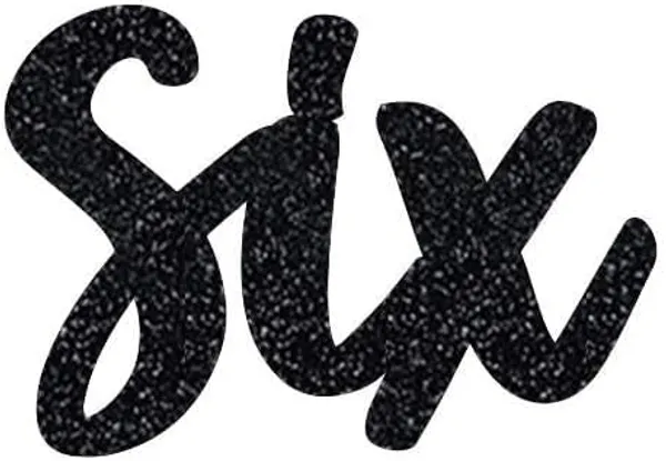 Black_Sixth_Birthday_Cake_Topper_|_Black_Glitter_|_6Th_Anniversary_Party_Decoration_|_Double-Sided_|_Durable_&_Elegant_Smash_Cake_Décor_For_Boys_&_Girls