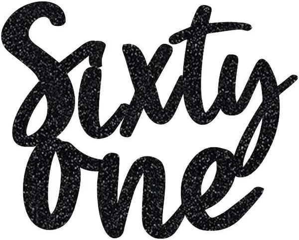 Black_Sixty_One_Birthday_Cake_Topper_|_Black_Glitter_|_61St_Anniversary_Party_Decoration_|_Double-Sided_|_Durable_&_Elegant_Smash_Cake_Décor_For_Boys_&_Girls