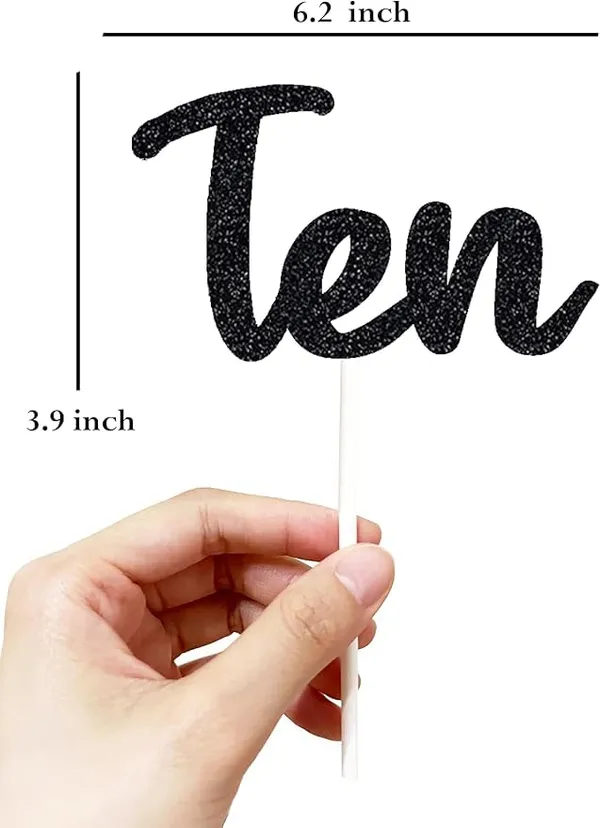 Black_Ten_Birthday_Cake_Topper_|_Black_Glitter_|_10Th_Anniversary_Party_Decoration_|_Double-Sided_|_Durable_&_Elegant_Smash_Cake_Décor_For_Boys_&_Girls