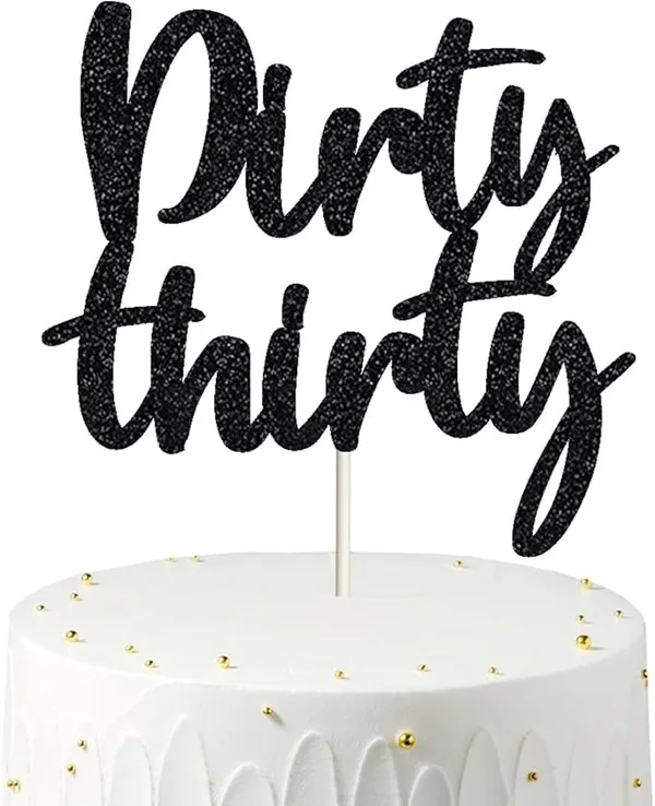 Black_Thirty_Birthday_Cake_Topper_|_Black_Glitter_|_30Th_Anniversary_Party_Decoration_|_Double-Sided_|_Durable_&_Elegant_Smash_Cake_Décor_For_Boys_&_Girls