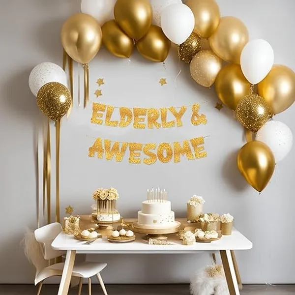 Gold_Elderly_&_Awesome_Banner_|_Senior_Birthday_Party_Golden_Glitter_Banner_|_Old_Age_Party_Celebration_And_Supplies_|_Pre-Assembled_Birthday_Banner_|_No_Diy_Needed